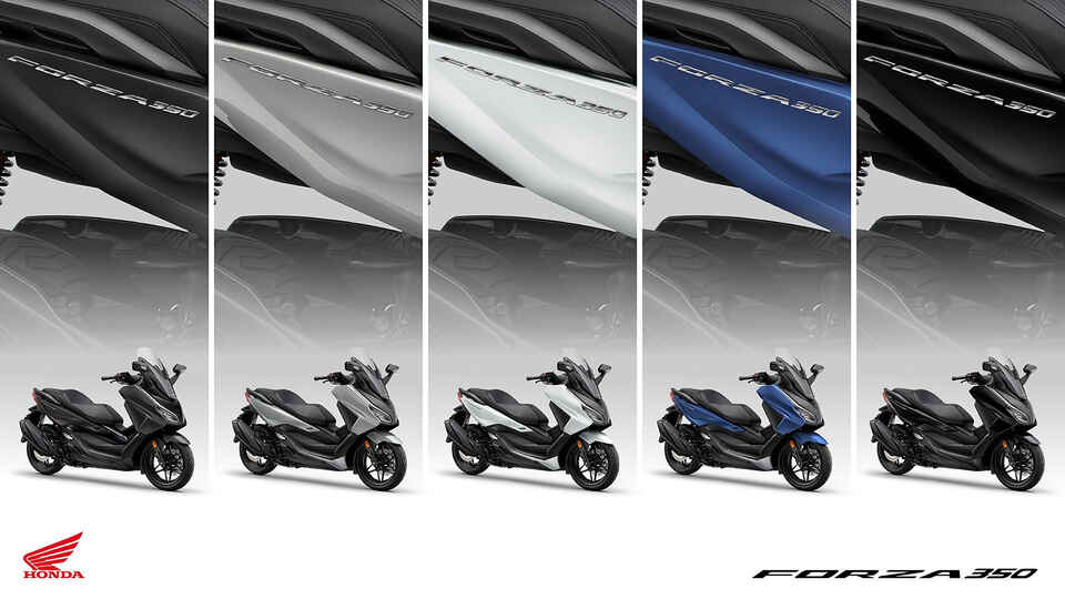 Neue Farben für Honda ADV350, Forza 125 und Forza 350 im